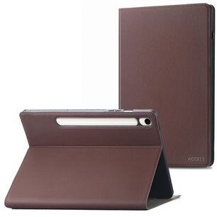 Accezz - Classic Case voor Samsung Galaxy Tab S10 Ultra / Tab S9 Ultra - Brown