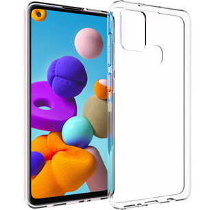 Accezz - Backcover voor Samsung Galaxy A21s - Transparent