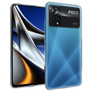 Accezz - Backcover voor POCO X4 Pro 5G - Transparent