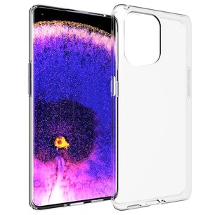 Accezz - Backcover voor OPPO Find X5 5G - Transparent