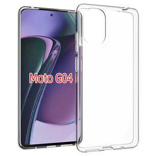 Accezz - Backcover voor Motorola Moto G04 / G24 - Transparent