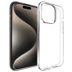 Accezz - Backcover pour Apple iPhone 15 Pro - Transparent