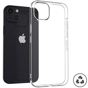 Accezz - 100% Recycled Backcover pour Apple iPhone 15 Plus - Transparent