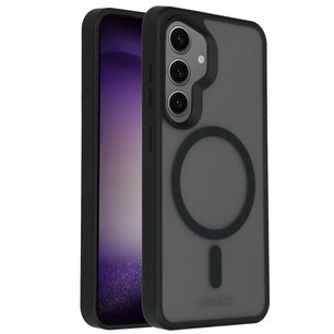 Accezz - Rugged Frosted MagSafe Backcover pour Samsung Galaxy S24 - Black