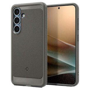 Spigen - Rugged Armor Backcover MagSafe voor Samsung Galaxy S25 - Marble Grey