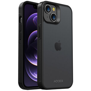 Accezz - Rugged Frosted Backcover pour Apple iPhone 14 - Black