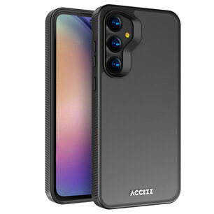 Accezz - Rugged Frosted Backcover pour Samsung Galaxy A55 - Black