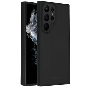 Accezz - Rugged Frosted Backcover pour Samsung Galaxy S23 Ultra - Black