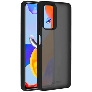 Accezz - Rugged Frosted Backcover pour Xiaomi Redmi Note 11 Pro - Black
