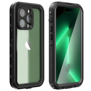 Redpepper - Dot Plus Waterproof Backcover voor Apple iPhone 14 Pro - Black