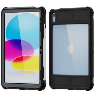 Redpepper - Waterproof Backcase voor Apple iPad 11 (2025) 11 inch A16 / iPad 10 (2022) 10.9 inch - Black