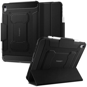 Spigen - Rugged Armor Pro Bookcase voor Apple iPad 11 (2025) 11 inch A16 / iPad 10 (2022) 10.9 inch - Black