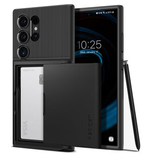 Spigen - Slim Armor CS Backcover voor Samsung Galaxy S24 Ultra - Black