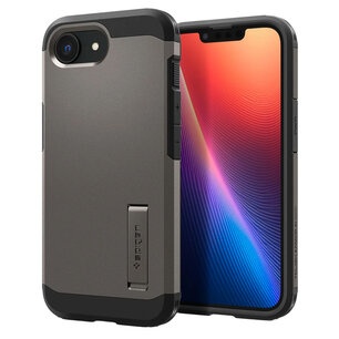 Spigen - Tough Armor Backcover MagSafe voor Apple iPhone 16e - Gunmetal
