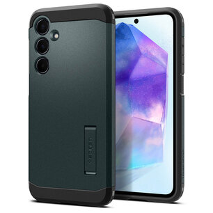 Spigen - Tough Armor Backcover voor Samsung Galaxy A55 - Abyss Green